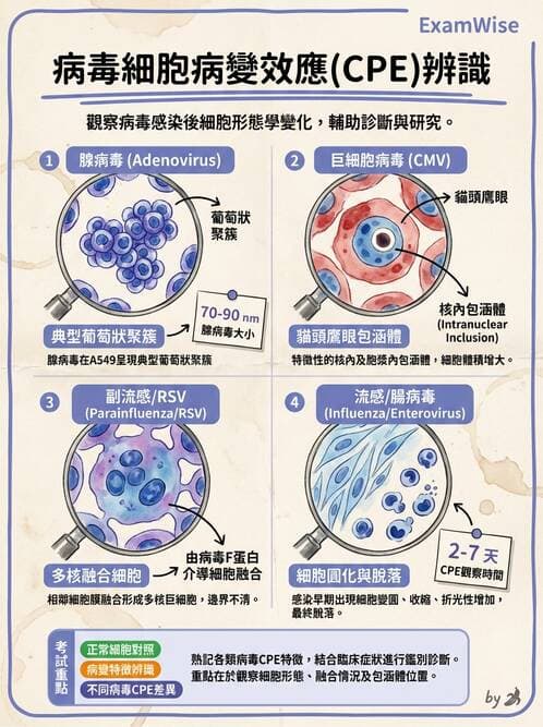 醫檢師 - 腺病毒與痘病毒 - AI 圖文解析預覽