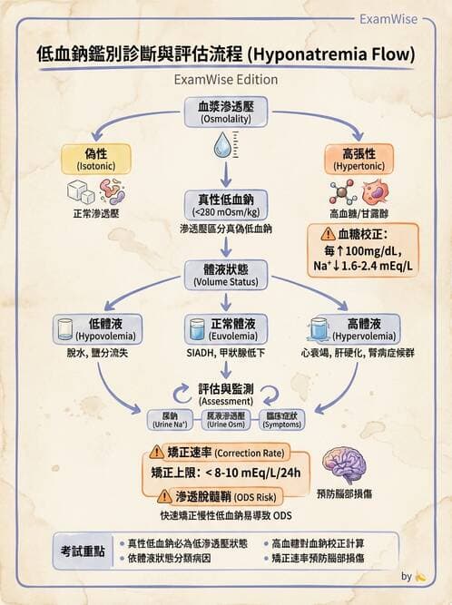 專師 - 鈉離子異常與SIADH - AI 圖文解析預覽