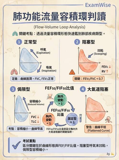 醫檢師 - 肺功能判讀與氣體交換 - AI 圖文解析預覽