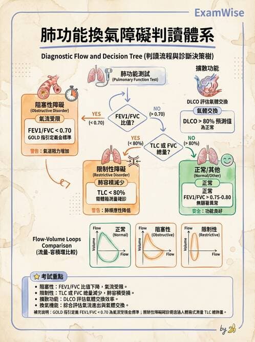醫檢師 - 肺功能判讀與氣體交換 - AI 圖文解析預覽