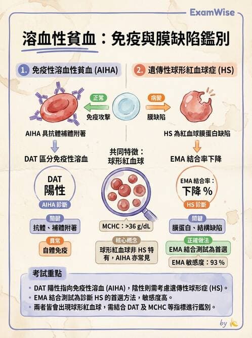 醫檢師 - 溶血性貧血與血色素病變 - AI 圖文解析預覽