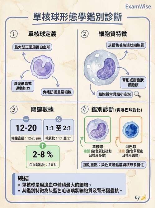 醫檢師 - 白血球生理與形態 - AI 圖文解析預覽