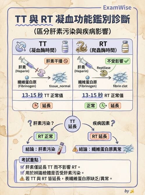 醫檢師 - 血栓性疾病與抗凝治療監測 - AI 圖文解析預覽
