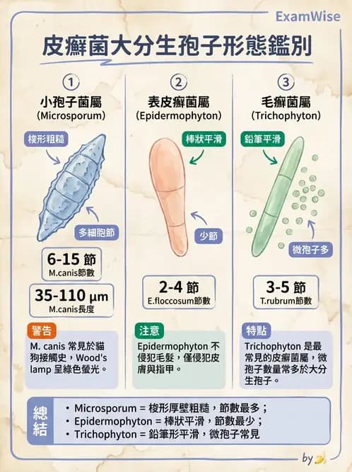 醫檢師 - 皮膚與皮下真菌感染 - AI 圖文解析預覽