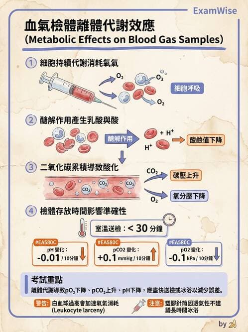 醫檢師 - 血液氣體分析及酸鹼平衡 - AI 圖文解析預覽