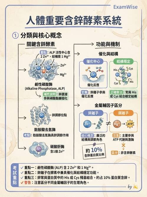 醫檢師 - 臨床酵素學基礎 - AI 圖文解析預覽