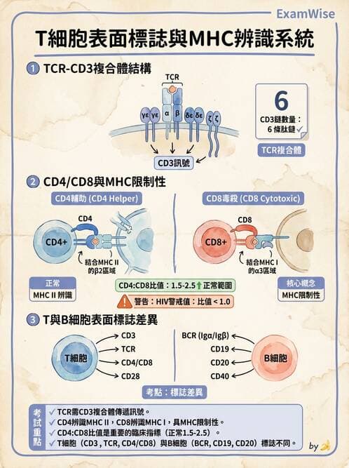 醫檢師 - T細胞發育與功能 - AI 圖文解析預覽