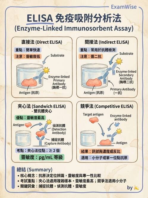 醫檢師 - 實驗室測試免疫法 - AI 圖文解析預覽