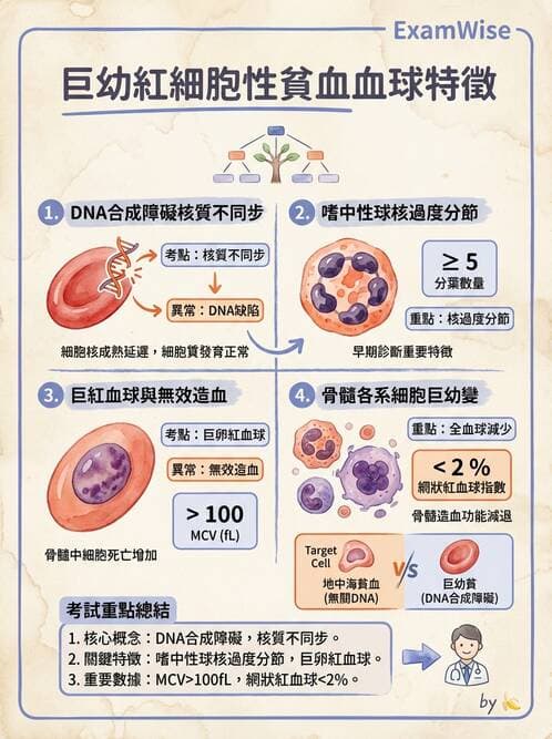 醫檢師 - 貧血診斷與營養缺乏性貧血 - AI 圖文解析預覽