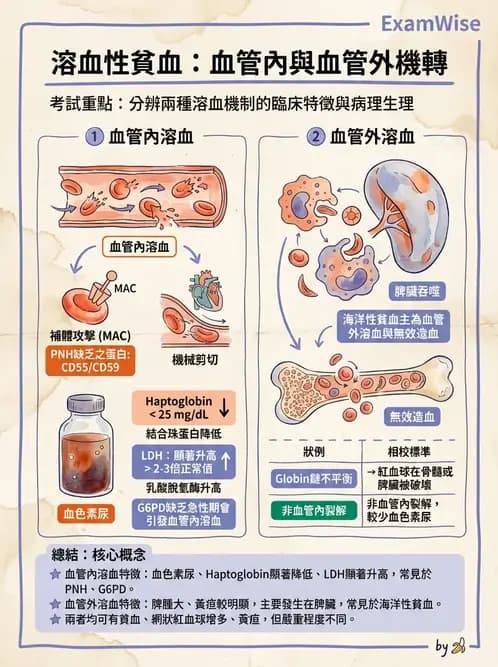 醫檢師 - 溶血性貧血與血色素病變 - AI 圖文解析預覽