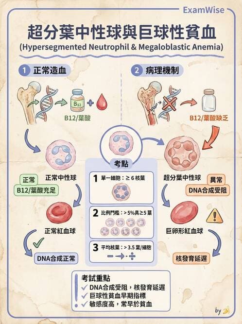 醫檢師 - 貧血診斷與營養缺乏性貧血 - AI 圖文解析預覽