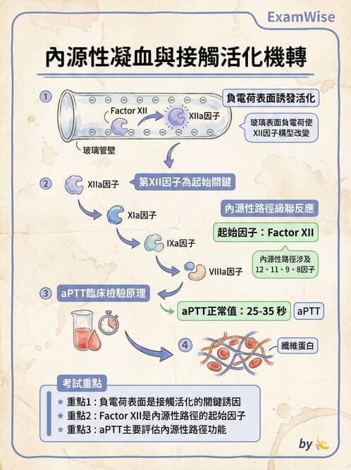 醫檢師 - 凝血因子與凝血檢驗 - AI 圖文解析預覽