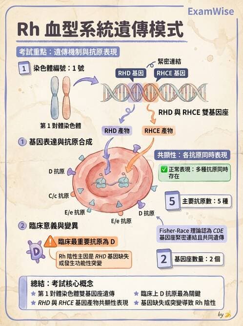 醫檢師 - 紅血球抗原與血型系統 - AI 圖文解析預覽