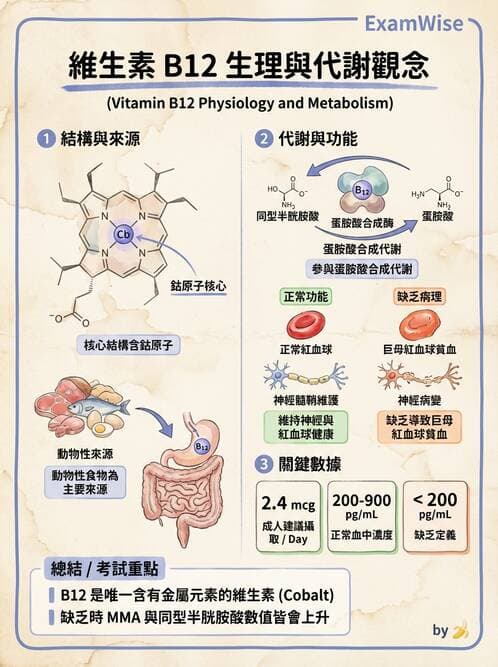 醫檢師 - 貧血診斷與營養缺乏性貧血 - AI 圖文解析預覽