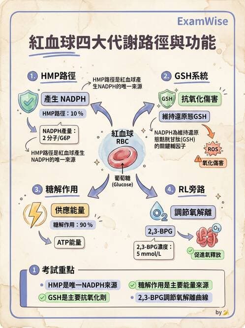 醫檢師 - 紅血球生理與形態 - AI 圖文解析預覽