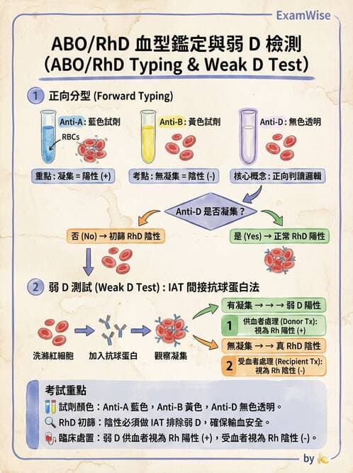 醫檢師 - 紅血球抗原與血型系統 - AI 圖文解析預覽