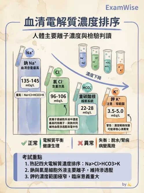 醫檢師 - 電解質與微量元素 - AI 圖文解析預覽