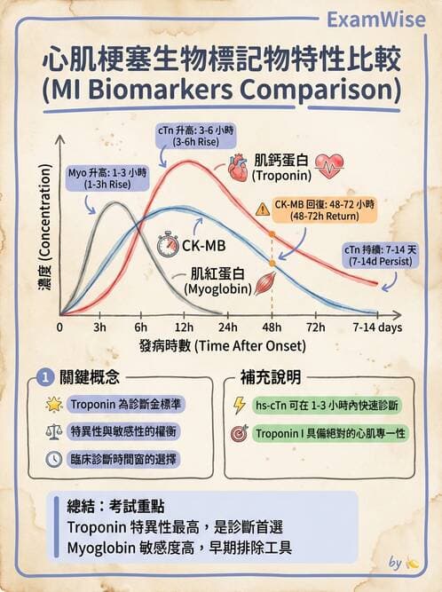 醫檢師 - 心肌標誌與心臟診斷 - AI 圖文解析預覽