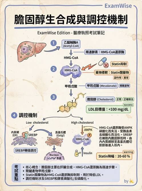 醫檢師 - 脂質代謝與酮體 - AI 圖文解析預覽