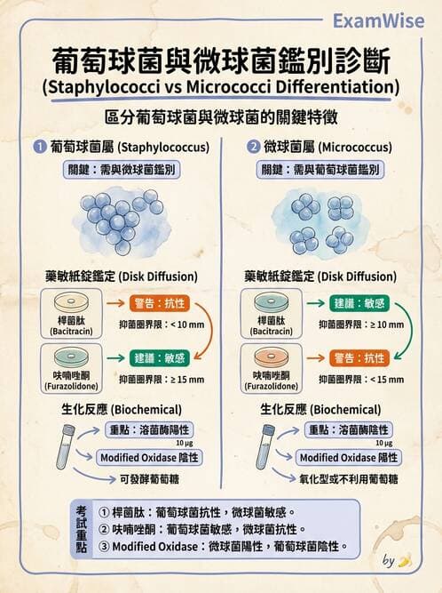 醫檢師 - 葡萄球菌與腸球菌 - AI 圖文解析預覽