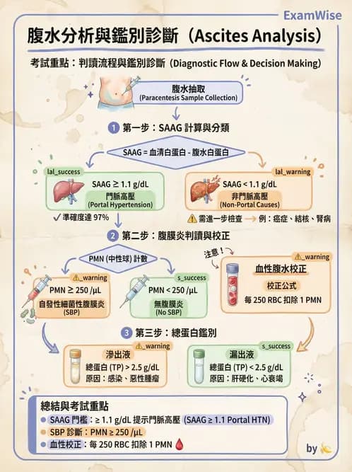 專師 - 肝硬化與併發症 - AI 圖文解析預覽