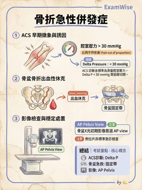 專師 - 骨折併發症與骨腫瘤 - AI 圖文解析預覽