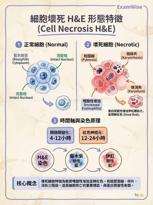 醫檢師 - 細胞傷害、發炎與修復 - AI 圖文解析預覽
