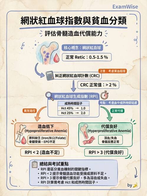 醫檢師 - 貧血診斷與營養缺乏性貧血 - AI 圖文解析預覽