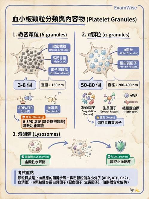 醫檢師 - 血小板與止血生理 - AI 圖文解析預覽