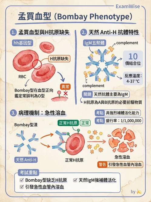 醫檢師 - 紅血球抗原與血型系統 - AI 圖文解析預覽