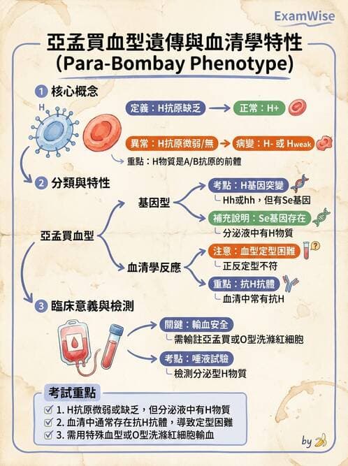 醫檢師 - 紅血球抗原與血型系統 - AI 圖文解析預覽