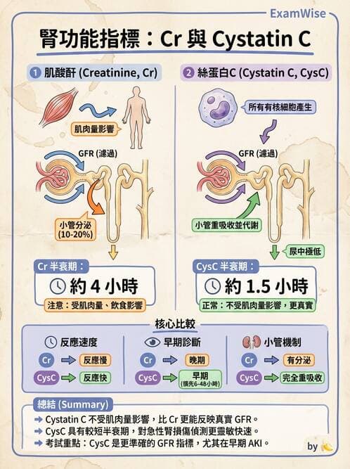 醫檢師 - 腎臟機能與代謝評估 - AI 圖文解析預覽