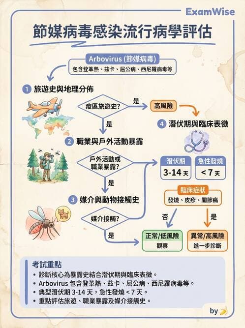 醫檢師 - 黃病毒科與蟲媒病毒 - AI 圖文解析預覽