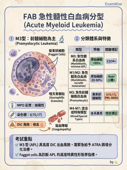 醫檢師 - 急性白血病 - AI 圖文解析預覽