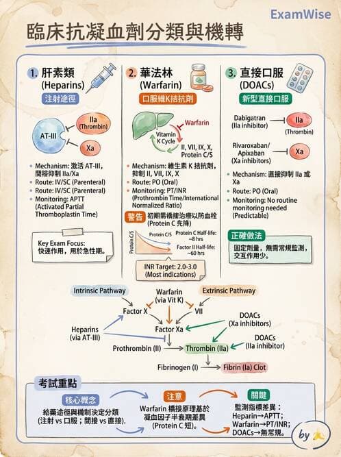 醫檢師 - 血栓性疾病與抗凝治療監測 - AI 圖文解析預覽