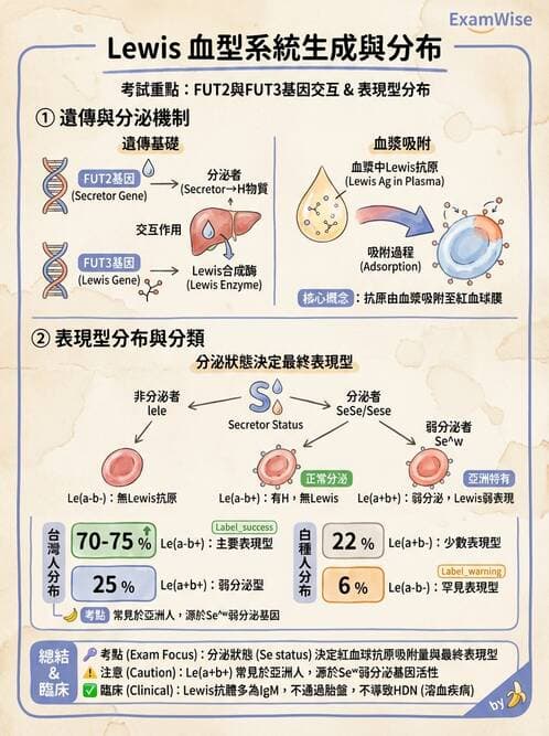 醫檢師 - 紅血球抗原與血型系統 - AI 圖文解析預覽