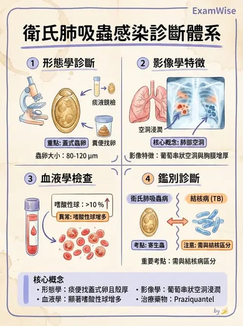 醫檢師 - 寄生蟲檢查-蠕蟲類 - AI 圖文解析預覽