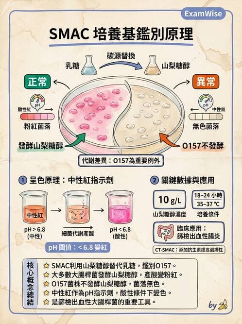 醫檢師 - 主要腸道致病菌 - AI 圖文解析預覽