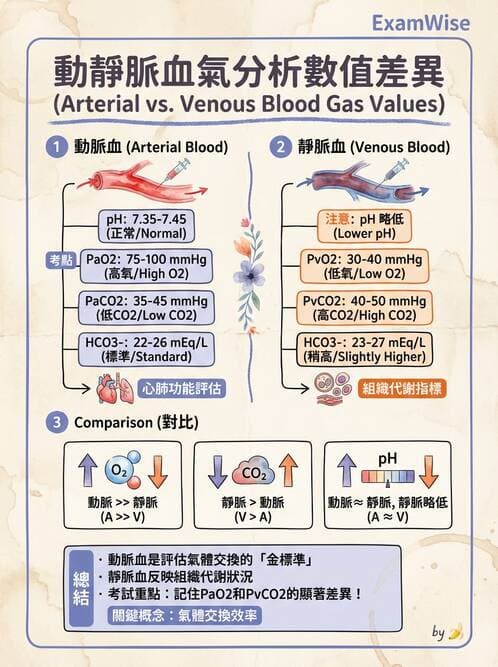 醫檢師 - 血液氣體分析及酸鹼平衡 - AI 圖文解析預覽