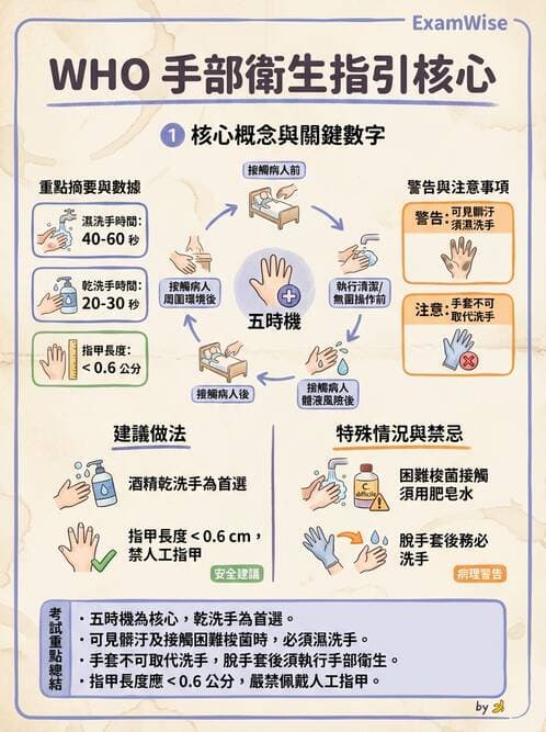護理師 - 無菌消毒與感染控制 - AI 圖文解析預覽