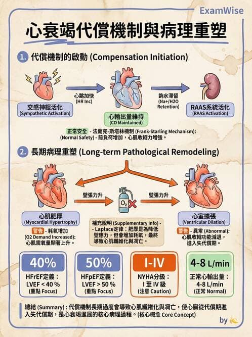 護理師 - 心臟衰竭與心律不整 - AI 圖文解析預覽
