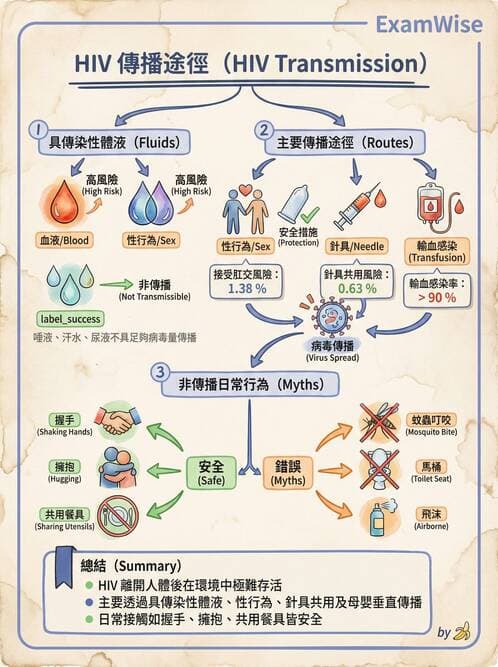 護理師 - 器官移植與AIDS - AI 圖文解析預覽