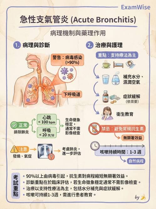 護理師 - 肺炎與呼吸道感染 - AI 圖文解析預覽