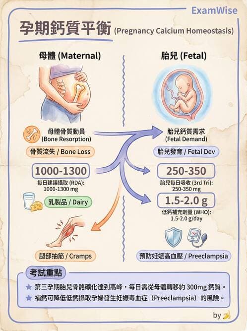 護理師 - 孕期營養心理與衛生政策 - AI 圖文解析預覽