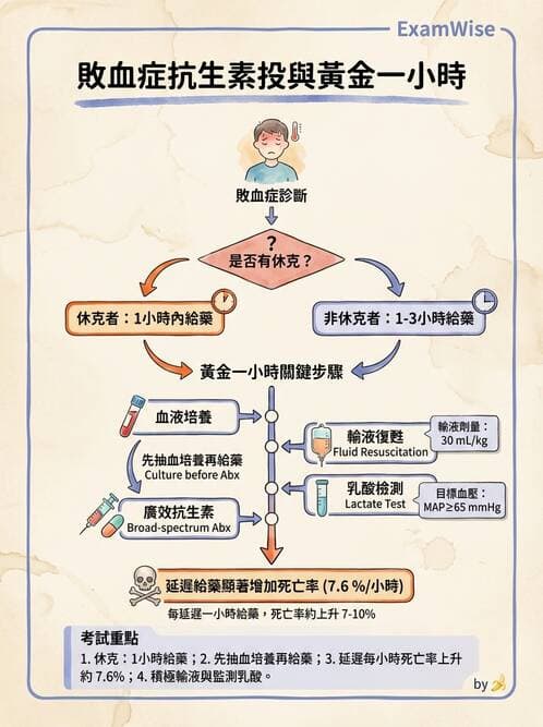 專師 - 敗血症治療與復甦指引 - AI 圖文解析預覽