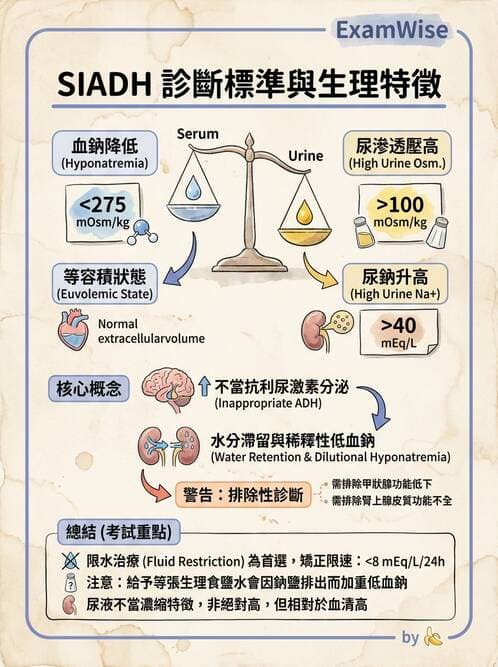 專師 - 鈉離子異常與SIADH - AI 圖文解析預覽