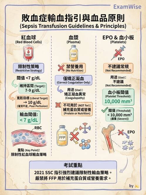 專師 - 敗血症治療與復甦指引 - AI 圖文解析預覽