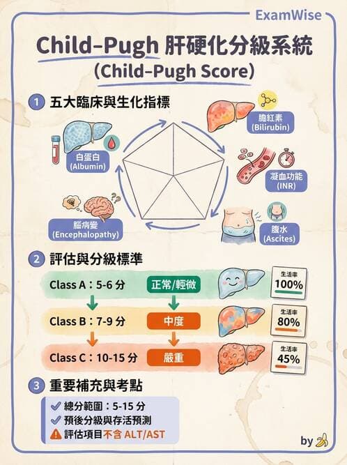 專師 - 肝硬化與併發症 - AI 圖文解析預覽