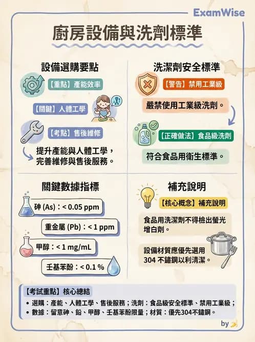 營養 - 廚房設計與設備管理 - AI 圖文解析預覽
