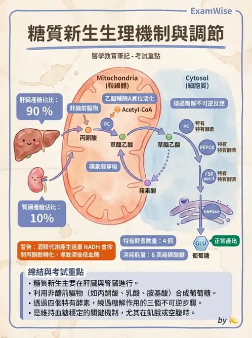 營養 - 醣類代謝 - AI 圖文解析預覽